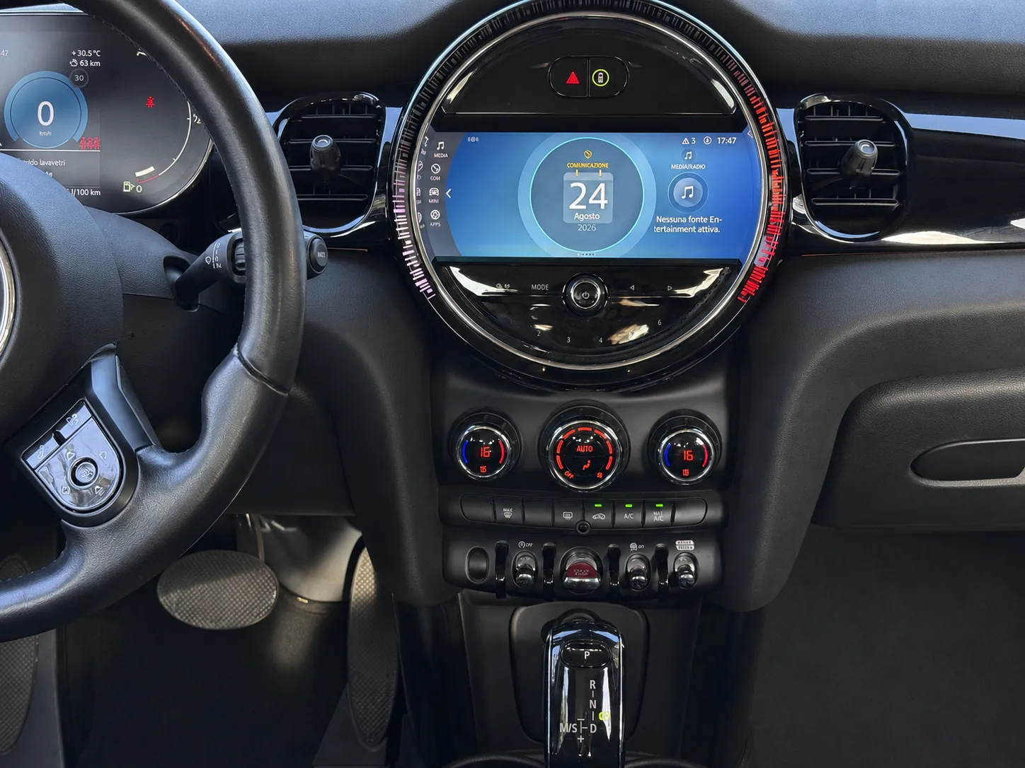 MINI COOPER CLASSIC 1500 136CV NERA AUTOMATICA